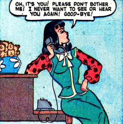 superdames:  Proper telephone etiquette.—”Jeanie” in Patsy