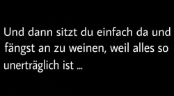 suizid-verloren:  weil man irgendwann nicht mehr kann..