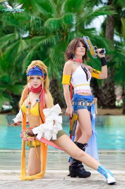 kamikame-cosplay:  kamikame-cosplay:  Rikku cosplay & Yuna