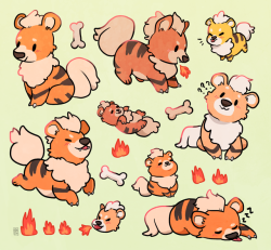 flandoms: finally finished those growlithes