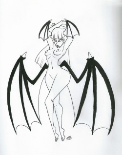 zaribot:  Boobtober #03 - Morrigan Aensland from Darkstalkers Late as hell, but I’lltry to be more frequent.   