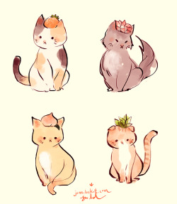 jonn-lock:  Fruit/Plant Cats. The top one on the right is based