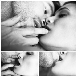 elmunt:  #Photographer: Edwin Munt #kissing #almost #bwphotography