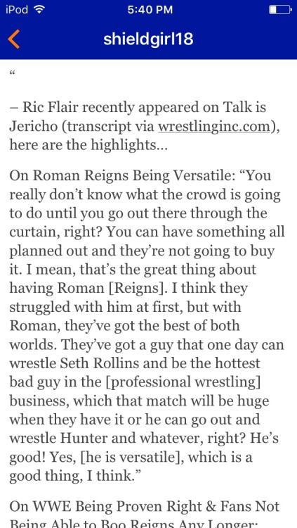 beckybadlasslynch: WWE Superstars Who Have Defended Roman Reigns Part 1   And if haters don’t like it, boo hoo hoo…get over it. Ignore and scroll past. Simple as that :) 