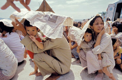 20aliens:  HONG KONG. Boat people fleeing Vietnam just arrived