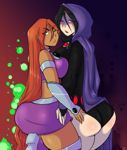 queenchikkbug:  I thought Starfire and Raven would be perfect