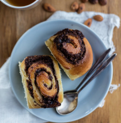 fullcravings:  Chocolate and Almond Rolls