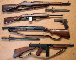 airmanisr:  WWII US Military Firearms by Kilo 66 (Thanks For