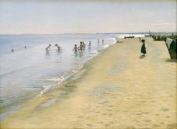 poboh:  Sommertag am Südstrand von Skagen, 1884, Peder Severin