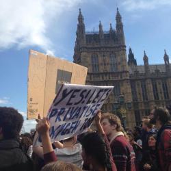hatfulofhollows:  A protest is currently happening in London