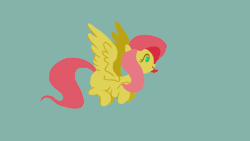 speculum-membrana:Fluttershy flying and trotting casually I animated