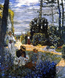 bofransson:  The Terrace at Vasouy/ The Garden Edouard Vuillard