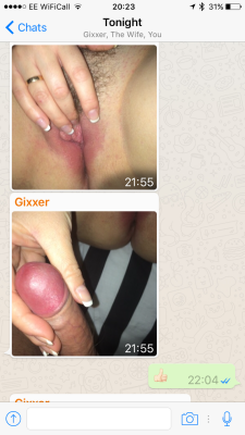 clackershotwife:  A few more messages from Saturday night. Mrs