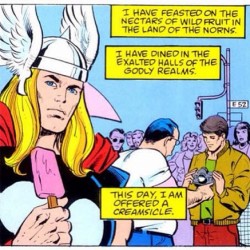 comicallyvintage:  Thor likes treats. 