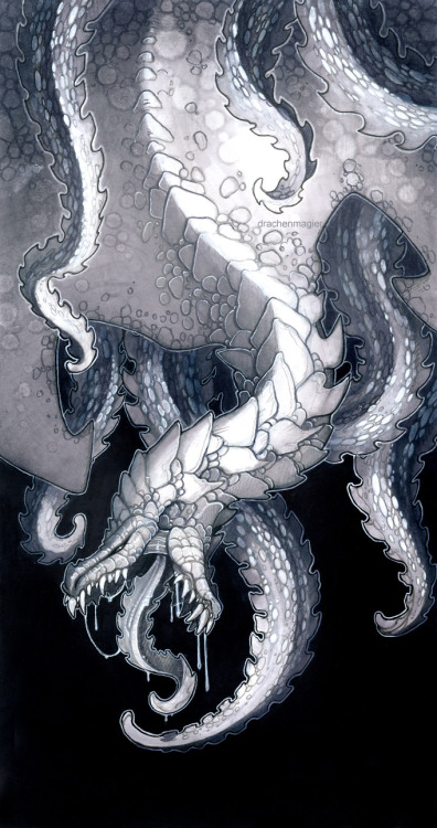 drachenmagier:  And done with the sawtooth dragon~. Mostly markers