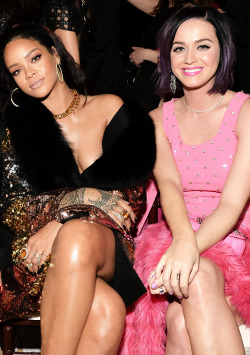 hello-katy:  1/22/15 - Katy Perry & Rihanna at The Daily