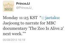 ilovekimjaejoong:  Next week on Monday, 11:25 KST, MBC!