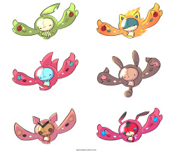 myiudraws:  Reuniclus Variations Gen2(1) I’ll be posting these