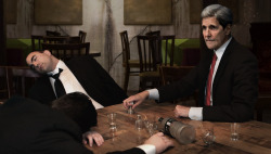 theonion:   Kerry Downs Another Vodka Shot As The Last Of Putin’s