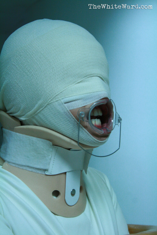 thewhiteward:  TheWhiteWard.com  - Patient 003 - Treatment 1 - Hysteria Treatment under heavy medical bondage  