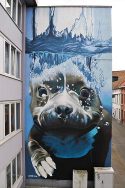 streetartglobal:  Smates colours our world again with this super