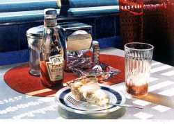 pie & icetea paint by Ralph Goings, 1987