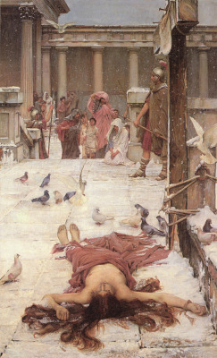  Saint Eulalia by John William Waterhouse, 1885.