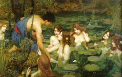 Hylas and the Nymphs by John William Waterhouse, 1896.