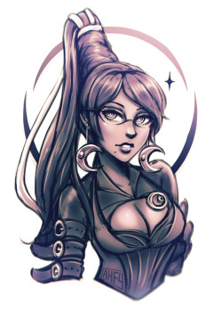 iahfy:  bayonetta stream sketch for @superboin   baeyonetta~