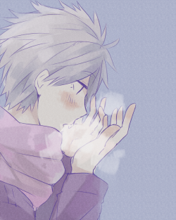 lesfrites:  Enjoying cold boys in scarves.