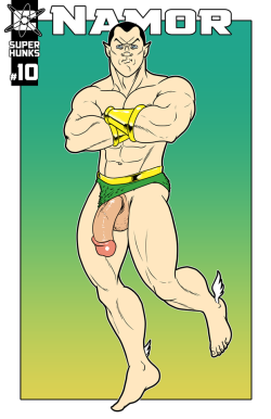 c-atomic:  Super Hunks #10-12Every month I’m drawing three