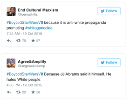 micdotcom:   Trolls launched #BoycottStarWarsVII claiming “white