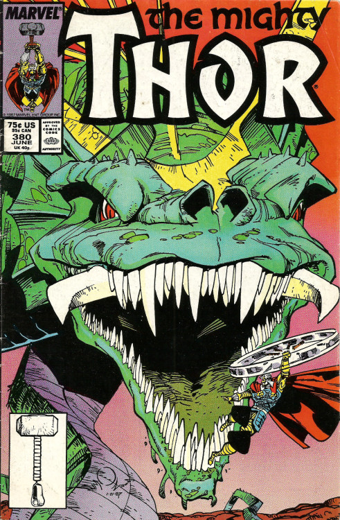 Thor, No. 380 (Marvel Comics, 1987). Cover art by Walt Simonson.From Oxfam in Nottingham.