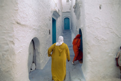 morobook:  Morocco.Chefchaouen.An alley in the medina.1995
