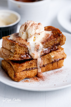 nom-food:  Cappuccino french toast with coffee cream