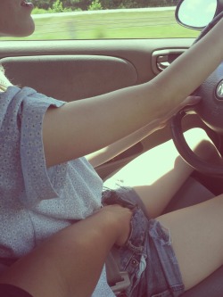 madsexontop:  Keep driving Topless at #madsexontop  I want this