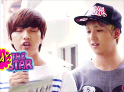 orange-sandeul:   Moments when Cha Baro was caught staring/stealing