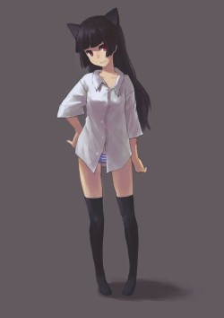 zombi-kittie:  Request for cuties in white shirts… 