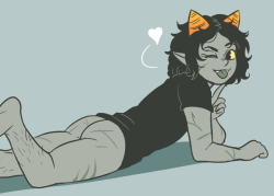 here is nepeta and i thought of nepeta x terezi set but mostly