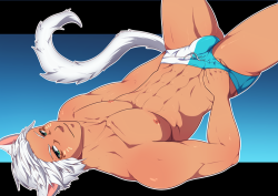 Comission for Nathan, his miqo’te Aeros! Sexy miqo’te~~If you like my art please support by rebbloging or check my patreon! ^^https://www.patreon.com/justsyl?ty=h