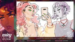 LIVE: Art Stream | Starfire & Raven (Teen Titans)twitch.tv/asieybarbie(Mic: