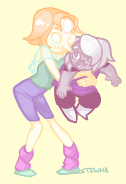 stewna:  pearl & amethyst from story for steven, late to
