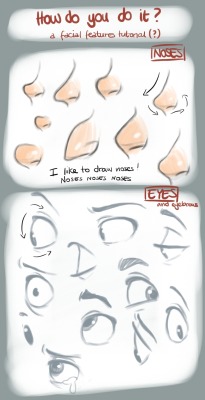 its-inimeitiel:  How I draw facial features: a tutorial.  Seems