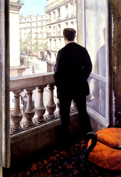 artmastered:  Gustave Caillebotte, Young Man at His Window, 1876