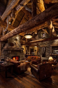 log-cabins:  Check out the timbers in the ceiling.  Some of