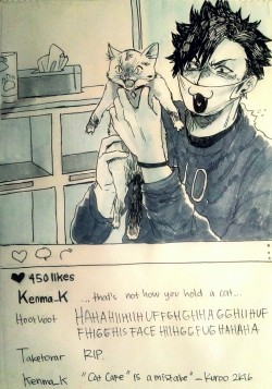 sagasogo:  Kuroken goes to Cat Cafe edition!  Thank you so much