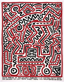 ronulicny:  * A very cool KEITH HARING exhibition poster from