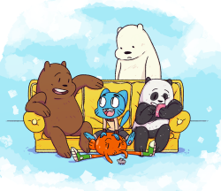 Gumball   Darwin   Bear Bros = Ultimate Squad Goals! 