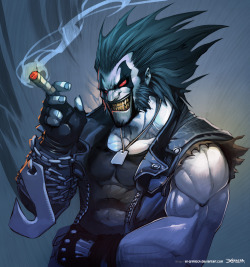 loulovescomics:  LOBO - Time lapse VIDEO by el-grimlock 