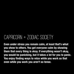 zodiacsociety:  Capricorn Traits: Even under stress you remain